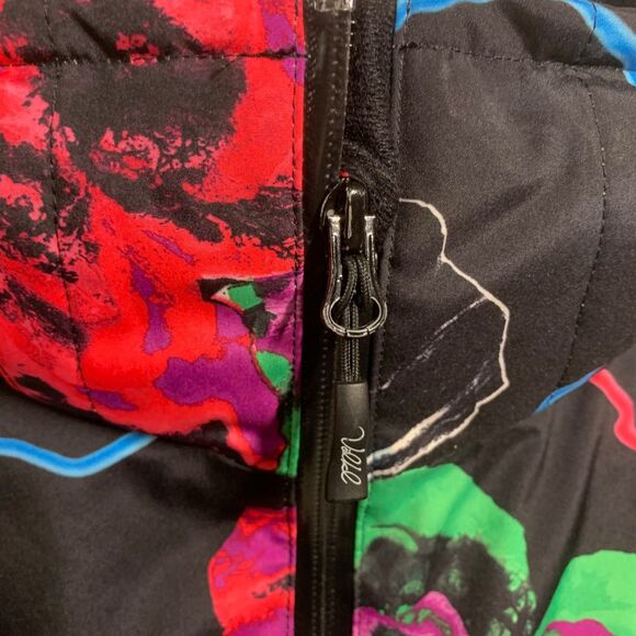 Volkl Nanga Jr. Sensortex Abstract Floral Girl's Ski Winter Coat Size 12 - Picture 3 of 11